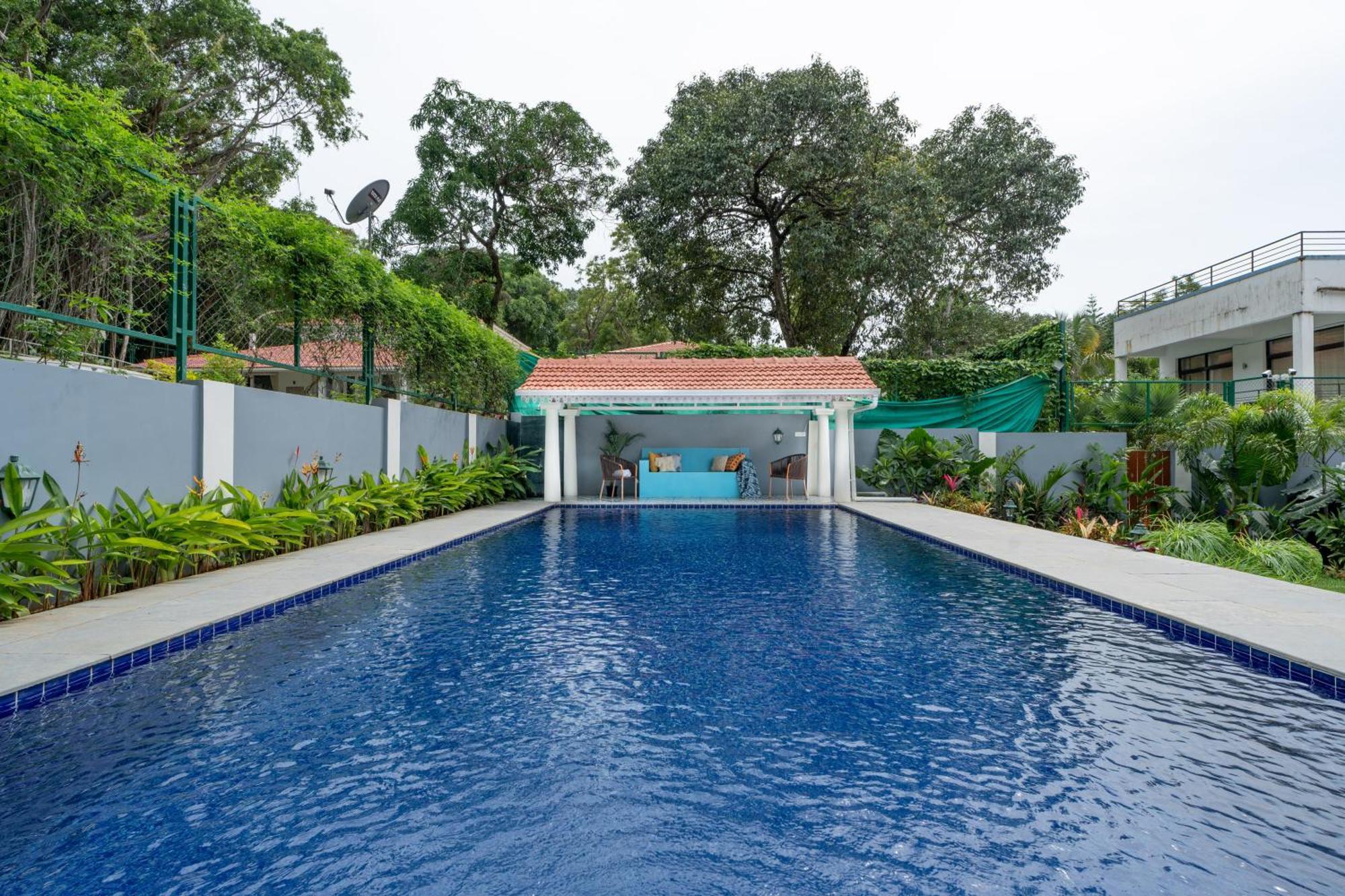 Elivaas 5 Bhk With Pvt Pool, Entertainment Room & Glass House - Bludoor Marmagao Luaran gambar